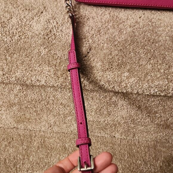 Michael Kors Fuschia Purple Leather Crossbody Bag - Picture 5 of 10